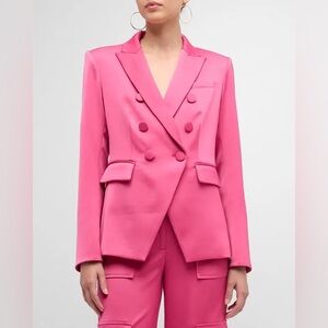 Veronica Beard Miller Dickey Jacket in Hibiscus NEW
